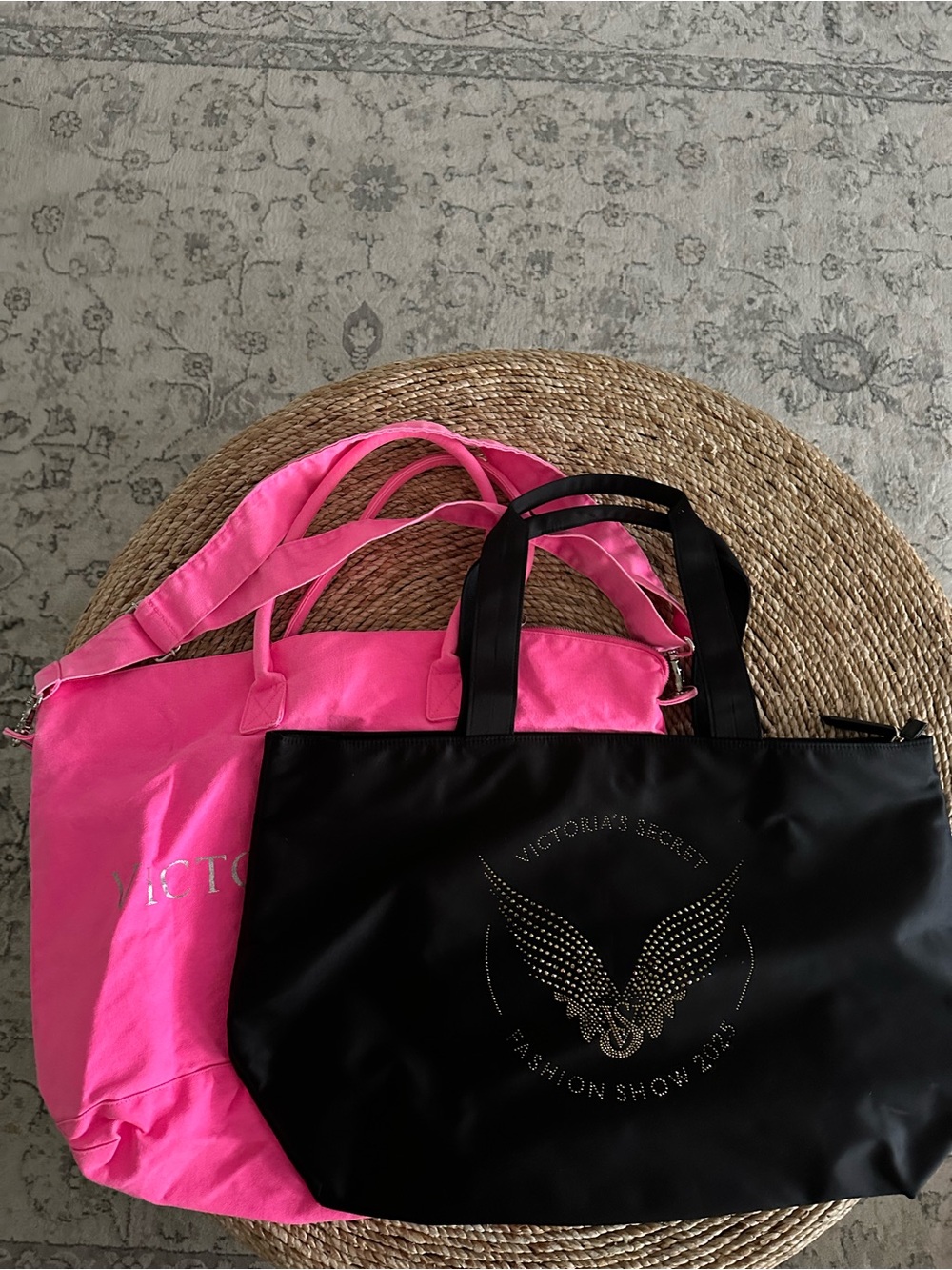 Set of 2 Victoria Secrets Tote Bags